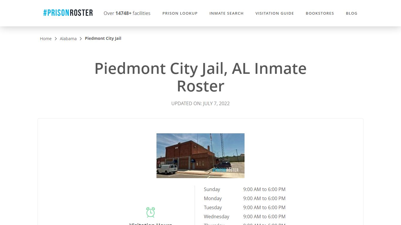 Piedmont City Jail, AL Inmate Roster